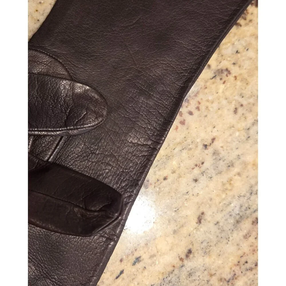 New! Vintage Women's Size S Brown Soft Leather Formal 14
